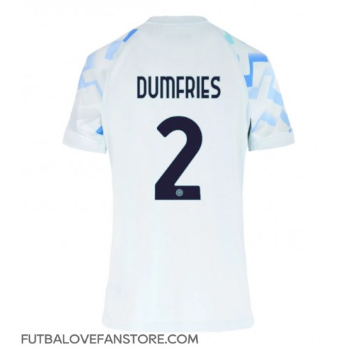 Inter Milan Denzel Dumfries #2 Vonkajší Ženy futbalový dres 2025-26 Krátky Rukáv Inter Milan Denzel Dumfries #2 Vonkajší Ženy futbalový dres 2025-26 Krátky Rukáv